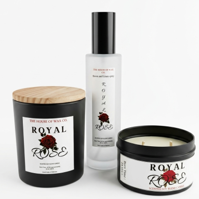 Royal Rose Scented Candle Jar